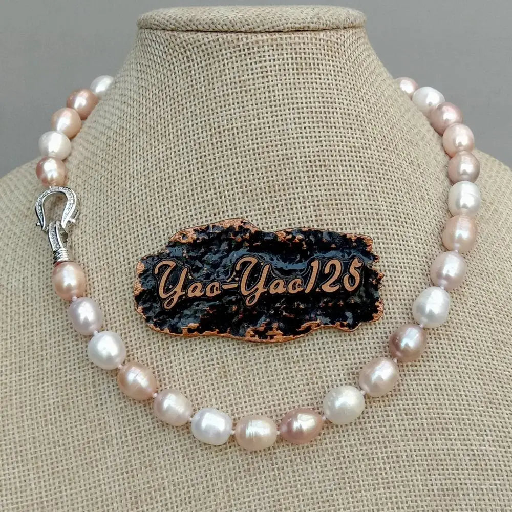 Multicolour Rice Pearl Choker – Freshwater Pearls