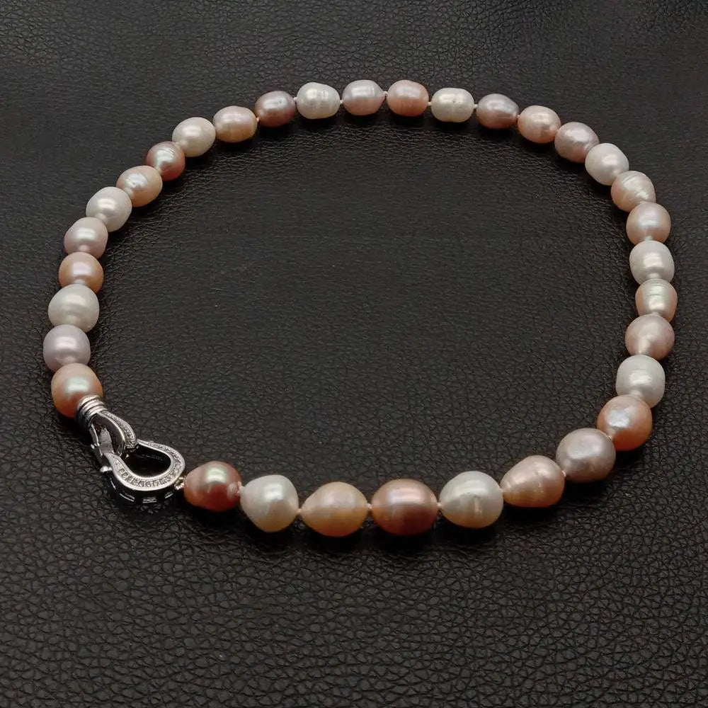 Multicolour Rice Pearl Choker – Freshwater Pearls