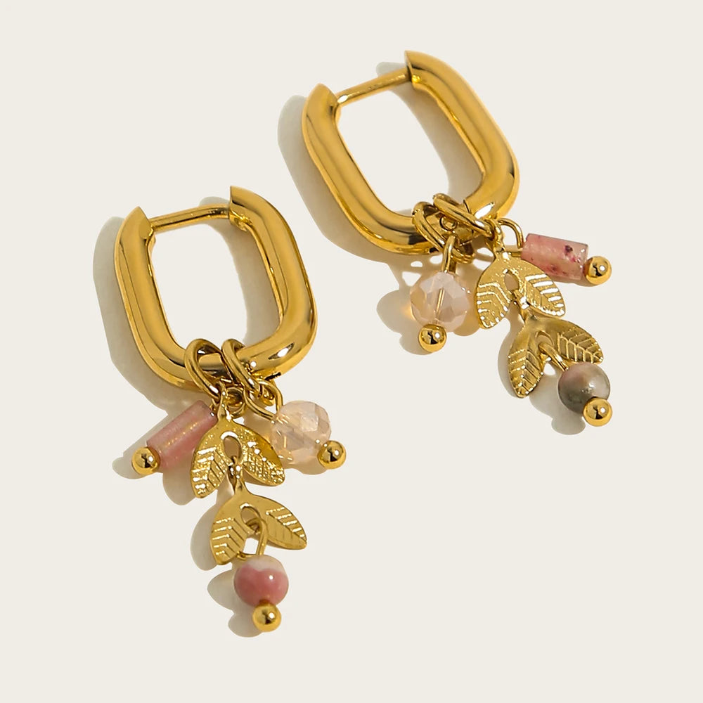 18K Gold Plated Stainless Steel Hoop Earrings
