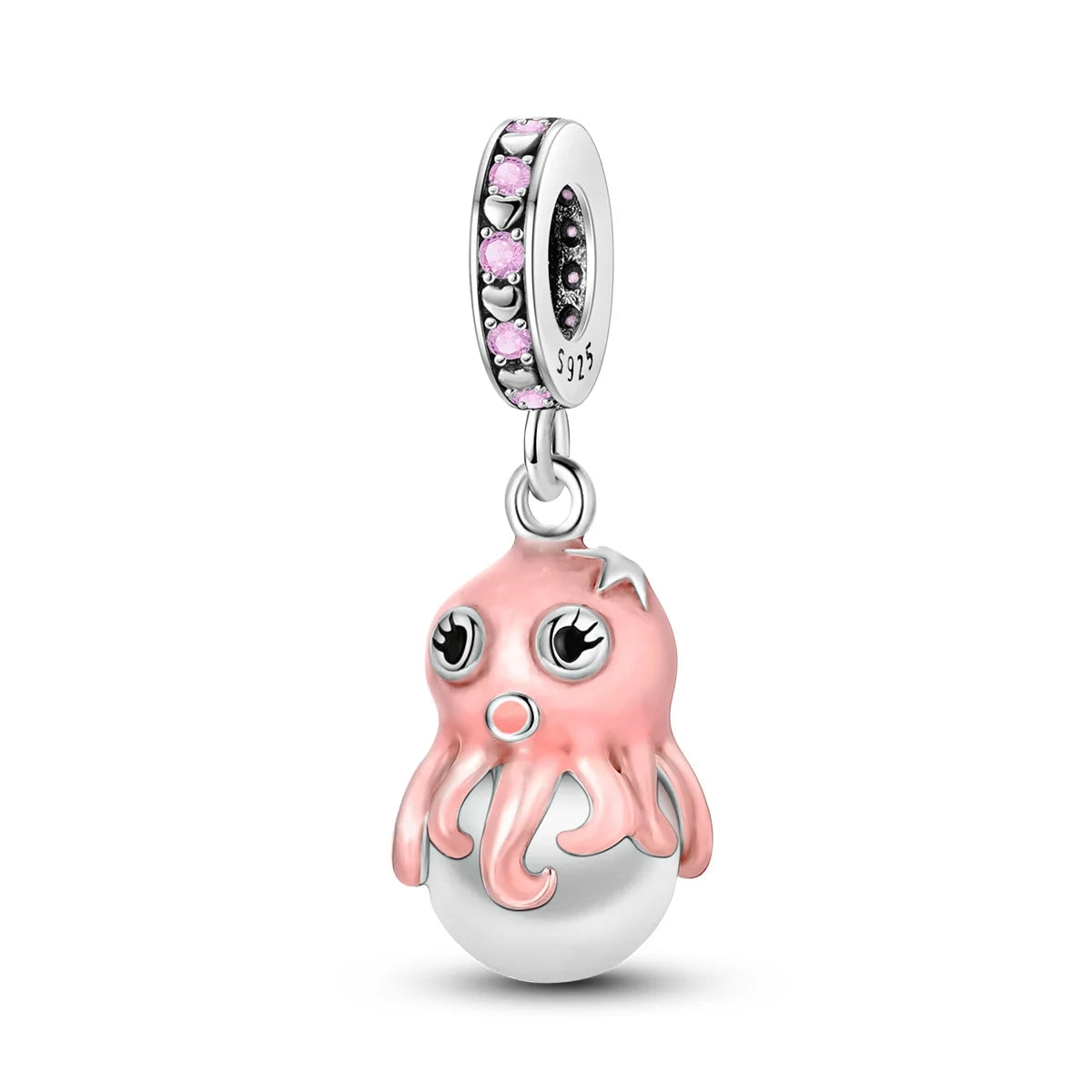 925 Sterling Silver Easter egg bead