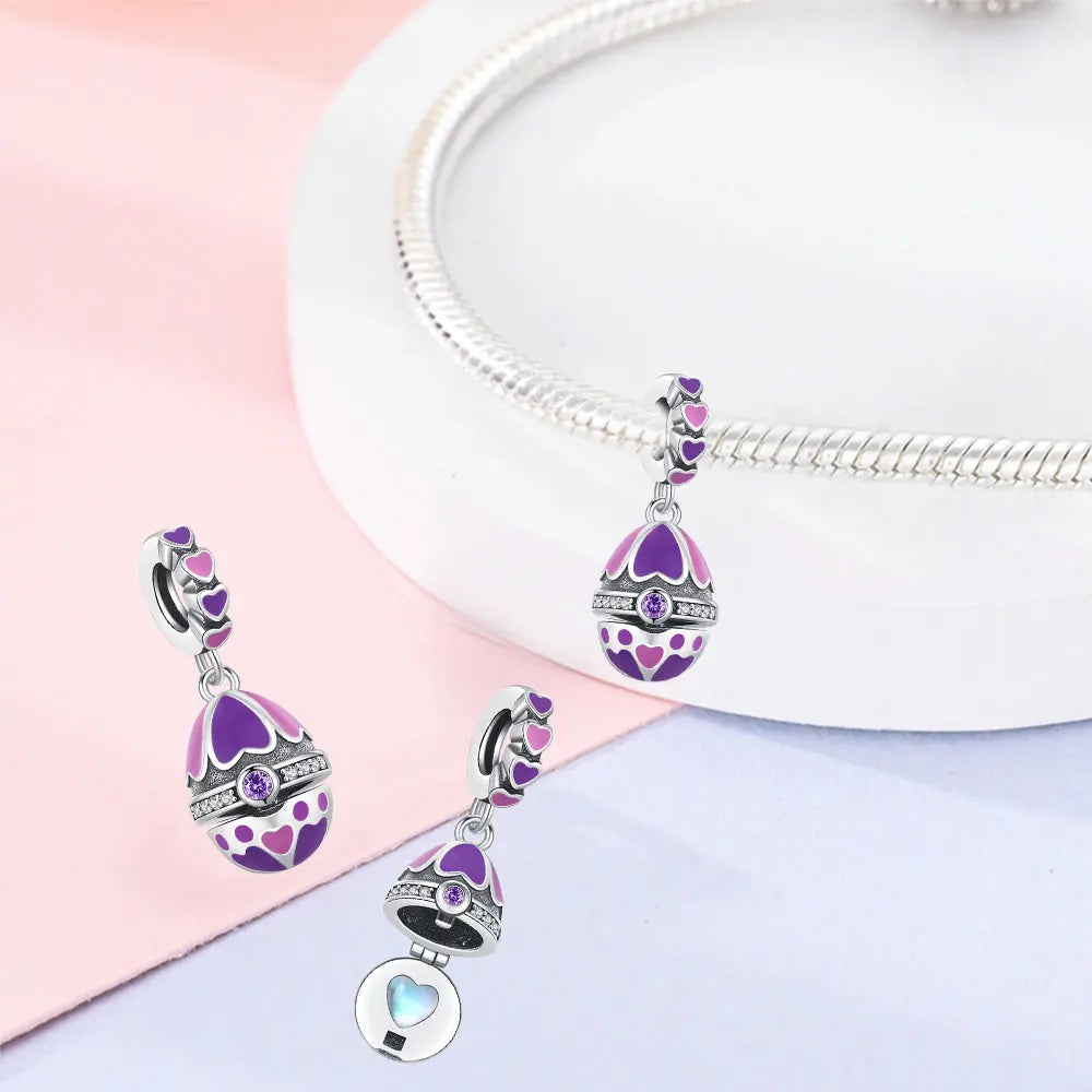 925 Sterling Silver Easter pendant Cute Rabbit Charm