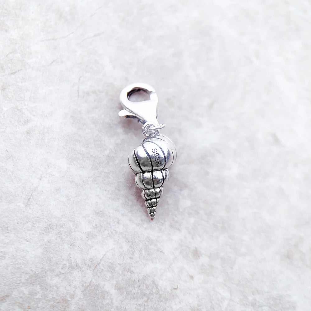 Shell Pearl Pendant Charm 925 Silver Ocean Gift