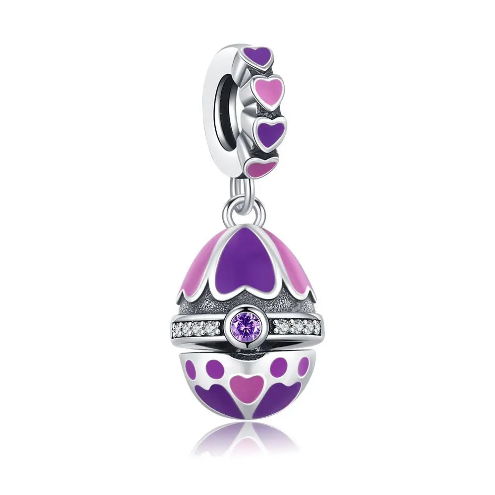 925 Sterling Silver Easter pendant Cute Rabbit Charm
