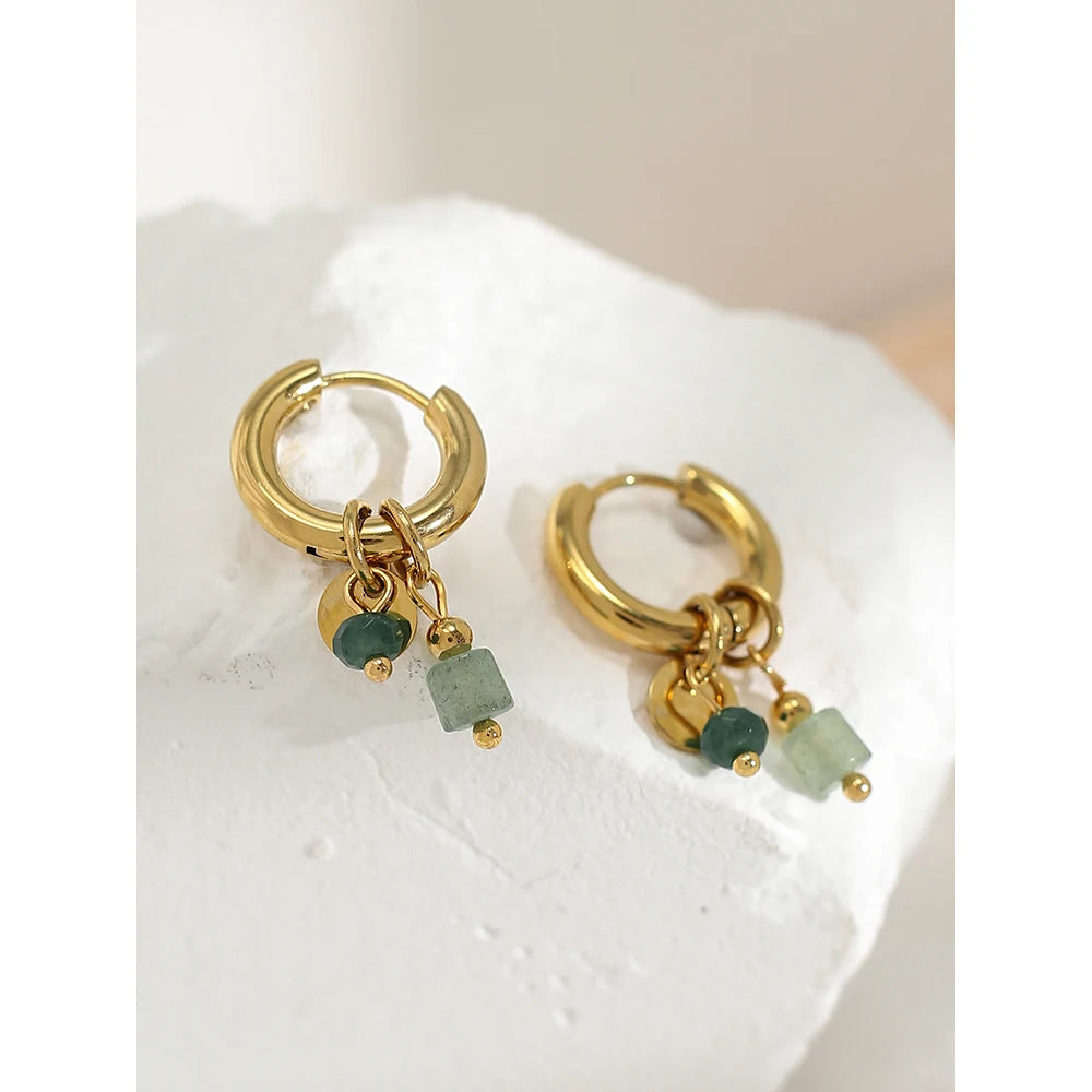 18K Gold Plated Stainless Steel Hoop Earrings in london