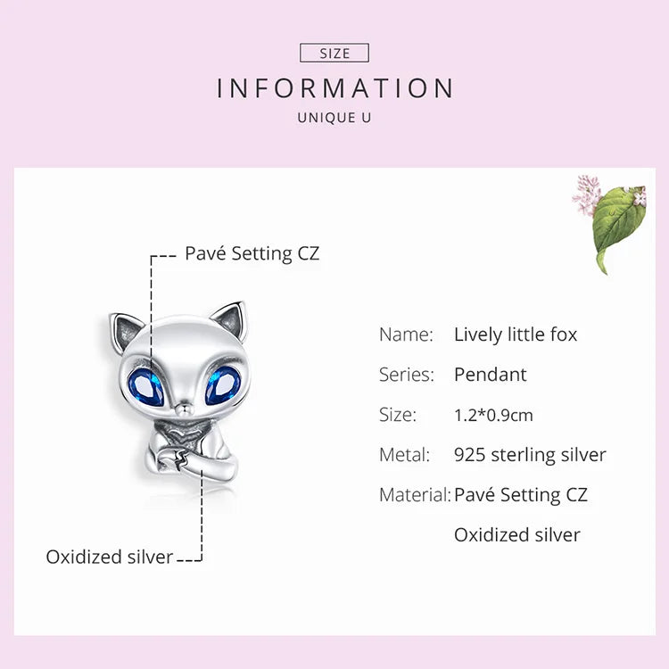 Cute Cat Charms 925 Sterling Silver