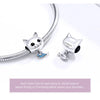 Cute Cat Charms 925 Sterling Silver