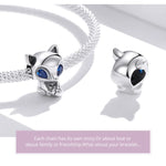 Cute Cat Charms 925 Sterling Silver