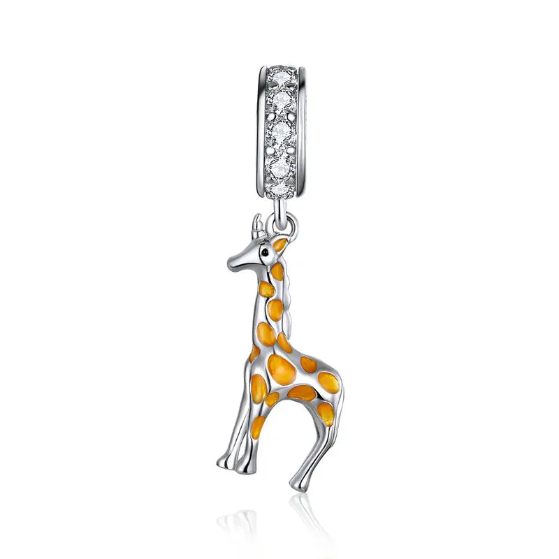 Animal Zoo Flamingo Charm 925 Sterling Silver charm