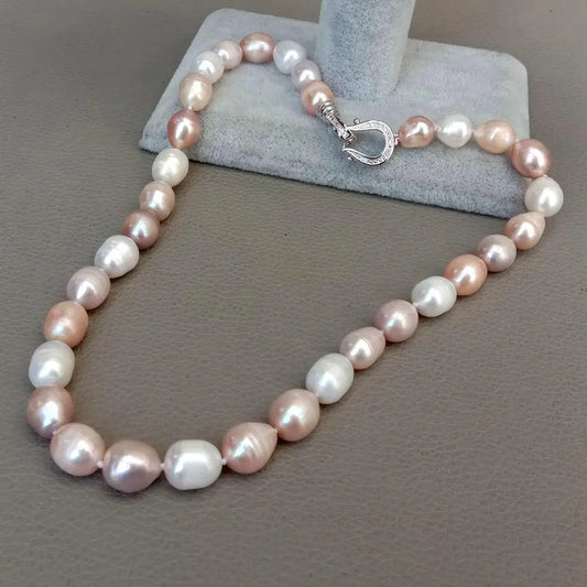 Multicolour Rice Pearl Choker – Freshwater Pearls