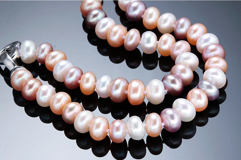 Natural Freshwater multicolour Pearl Necklace For Women