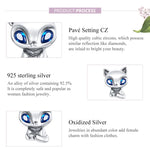 Cute Cat Charms 925 Sterling Silver