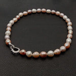 Freshwater Pearl Pink Purple White Rice Pearl Choker