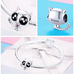 Cute Cat Charms 925 Sterling Silver