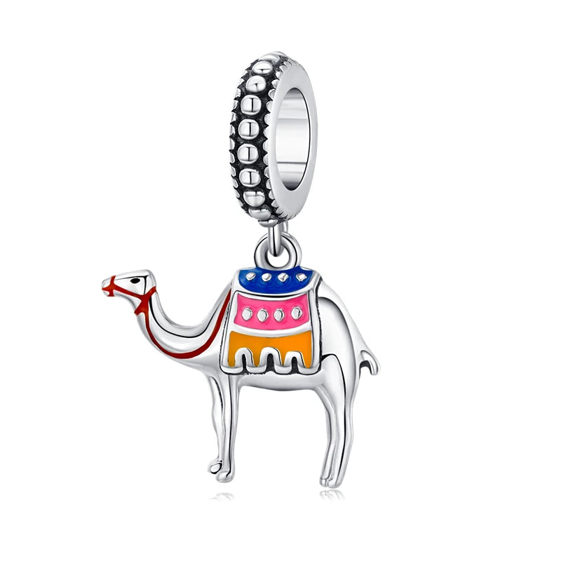 Animal Zoo Flamingo Charm 925 Sterling Silver charm