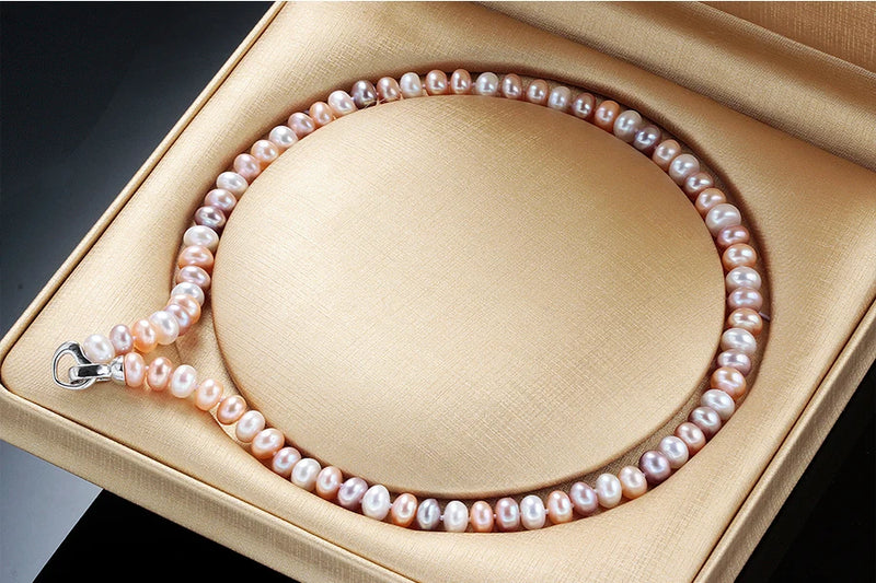 Natural Freshwater multicolour Pearl Necklace For Women