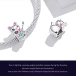 Cute Cat Charms 925 Sterling Silver