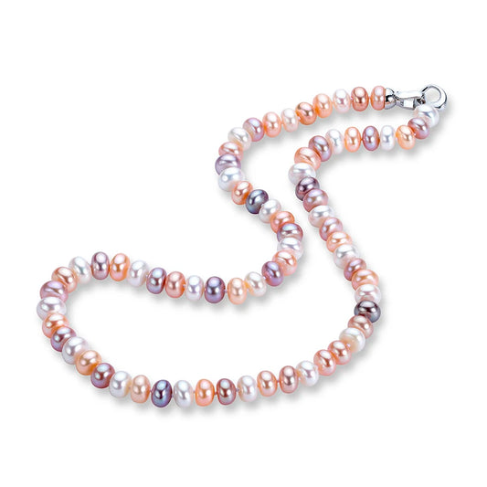 Natural Multicolour Pearl Necklace – Freshwater Pearls