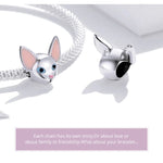 Cute Cat Charms 925 Sterling Silver