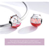 Cute Cat Charms 925 Sterling Silver