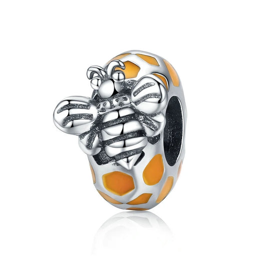 925 Silver Bee Bead – Charm for Bracelets