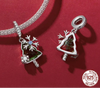 Sterling Silver Christmas Snowflake Charm