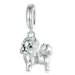 Sterling Silver Dog Pet Charms  Pendant Paw