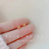 925 Silver Needle Zircon Earrings Hypoallergenic