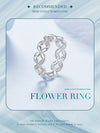 925 Sterling Silver Hollowed Heart Ring Woven Width Rings