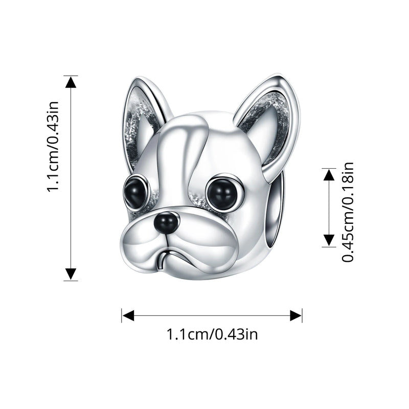 Sterling Silver Dog Pet Charms  Pendant Paw