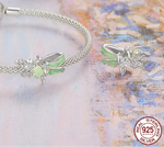 Sterling Silver  Light Green charm