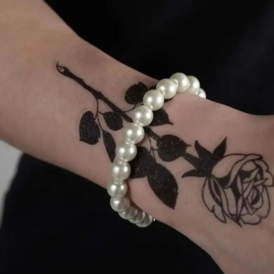 Elegant Faux Pearl Bracelet – 1cm Beads, Classic Style