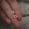 925 Silver Needle Zircon Earrings Hypoallergenic