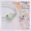 Sterling Silver  Light Green charm