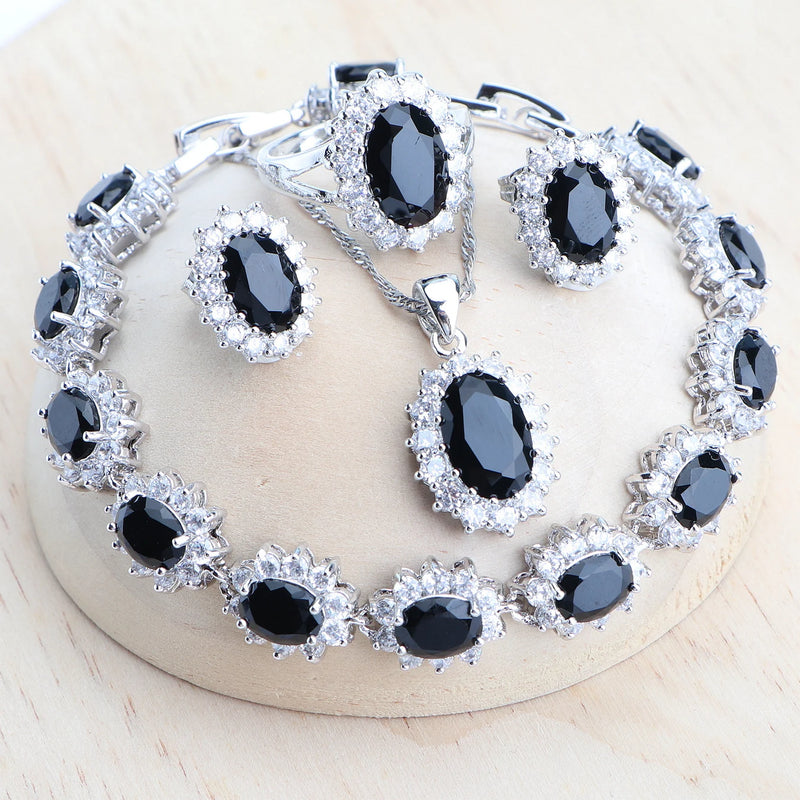 925 Sterling Silver Bridal Jewelry Sets