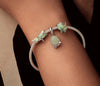 Sterling Silver  Light Green charm