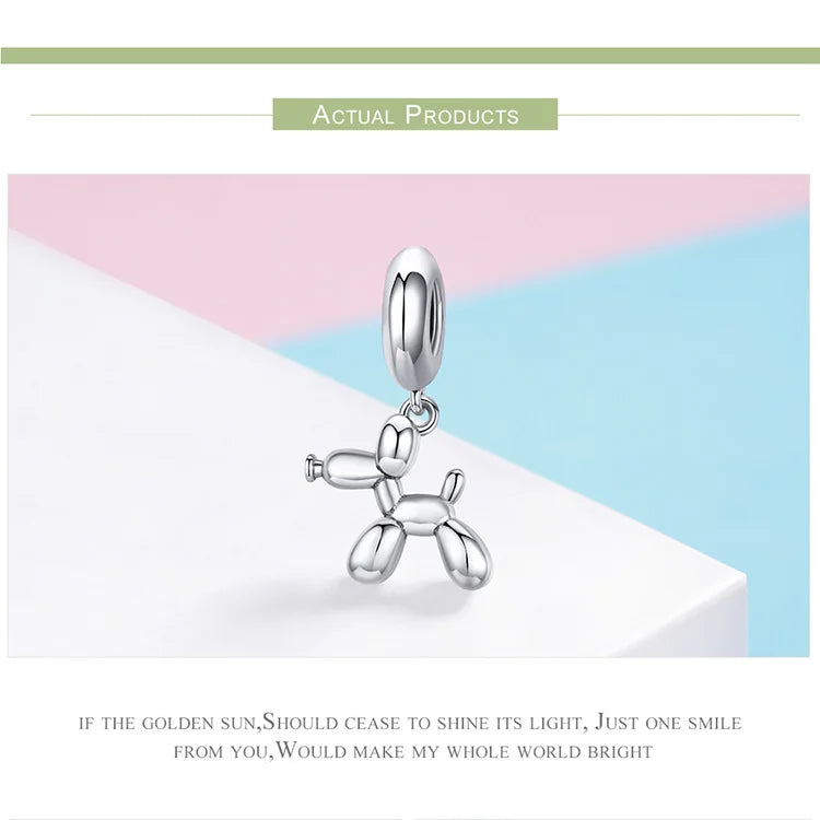 Sterling Silver Dog Pet Charms  Pendant Paw