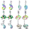 100% 925 Sterling Silver Colorful Luminous Chameleon Charms