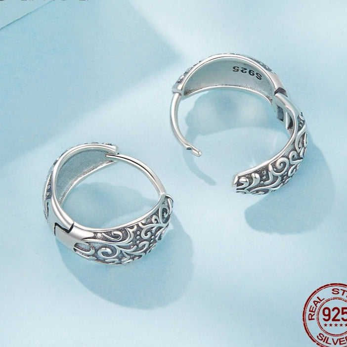 925 Sterling Silver Hoop Earring