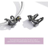 Sterling Silver Black Cat Charm Beads