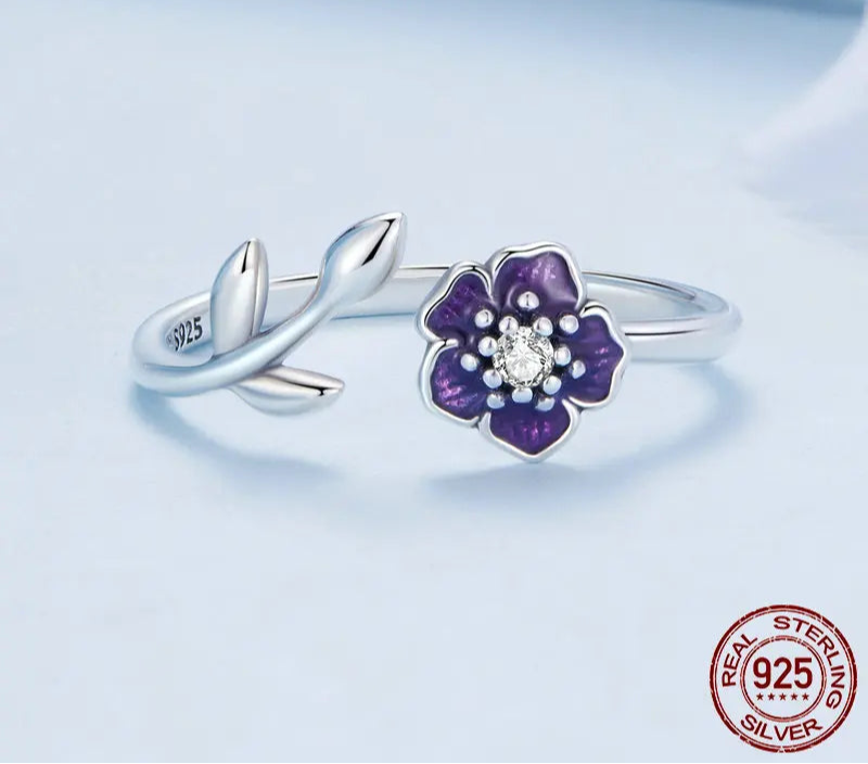 925 Sterling Silver  Open Rings adjustable