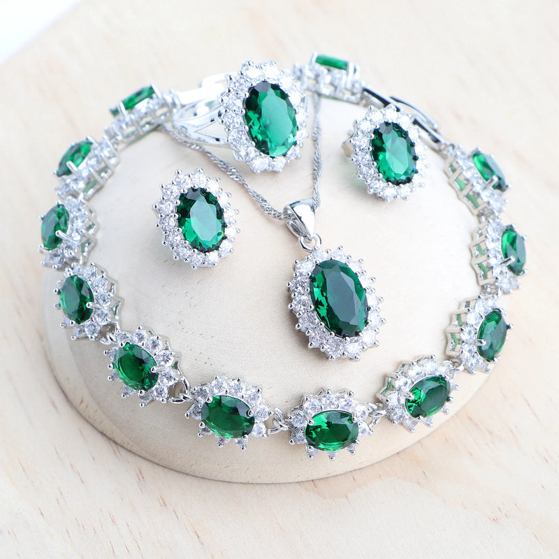 925 Sterling Silver Bridal Jewelry Sets