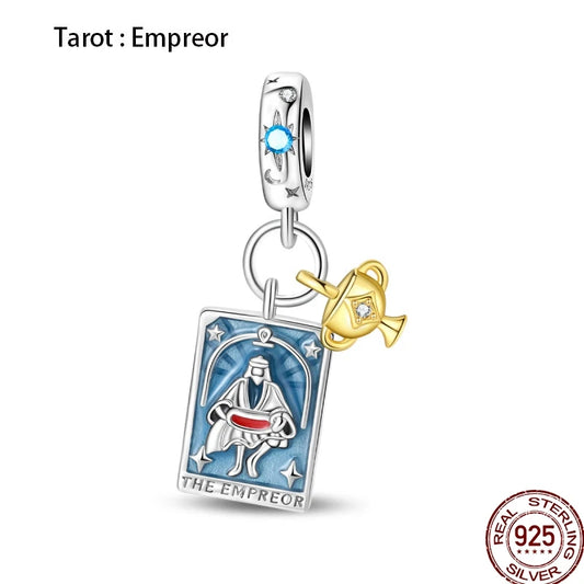 Tarot Emperor Charm – 925 Sterling Silver Bead