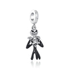 925 sterling silver cat pumpkin black series luminous charms bead pendant fit