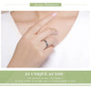 925 Sterling Silver Hollowed Heart Ring Woven Width Rings