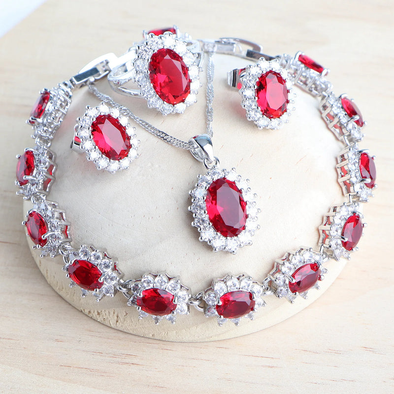 925 Sterling Silver Bridal Jewelry Sets