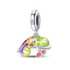 100% 925 Sterling Silver Colorful Luminous Chameleon Charms