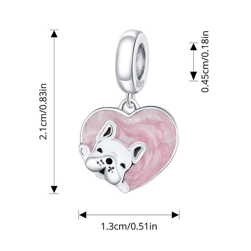 Sterling Silver Dog Pet Charms  Pendant Paw