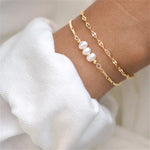 Minar Elegant Baroque Freshwater Pearl  Bracelets