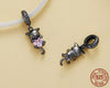 Sterling Silver Black Cat Charm Beads