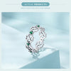 925 Sterling Silver Hollowed Heart Ring Woven Width Rings